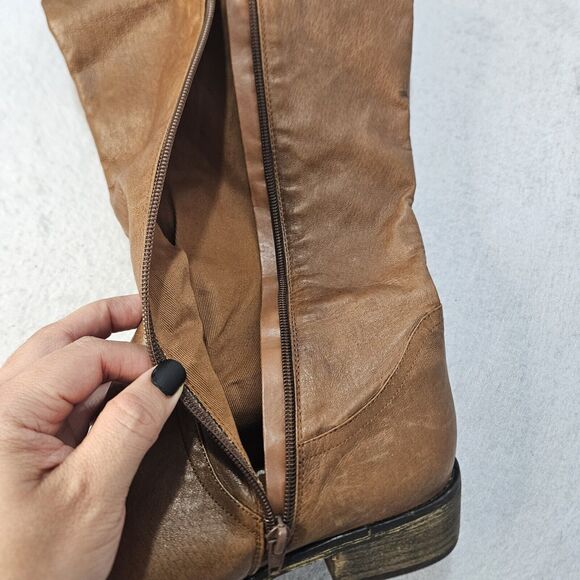 STEVE MADDEN Over The Knee Brown Flat Boots Sz 10 M Riding - Picture 11 of 11